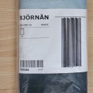IKEA Bjornan Fabric SHOWER Curtain  STRIPES Green Gray Tone on Tone Bathroom BJÖRNÅN