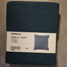 IKEA Ursula CUSHION COVER Pillow Sham RAMIE Dark Green Blue 26" x 26" Turquoise Teal
