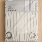 IKEA Kajsa CURTAINS Drapes 2 Panels Beige w Gray Cotton 98" Grommet Eyelet Top