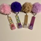 Credit Card Grabber with Pom Pom Keychain