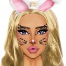 Animal Adhesive Face Jewels Sticker