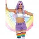 Rainbow Costume Festival Wings