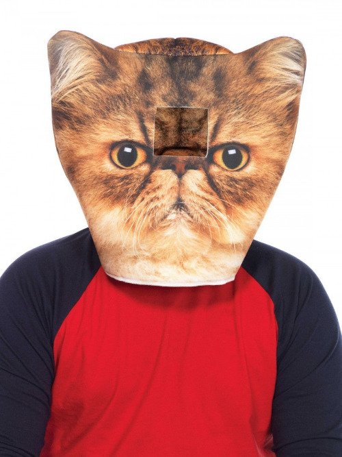 Foam Angry Cat Costume Mask