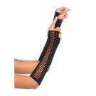 Seamless Opaque Lace Up Fingerless Gloves