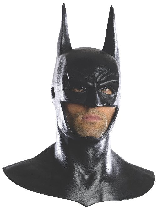 Deluxe Adult Batman Latex Mask with Cowl