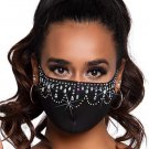 Women's Rhinestone  Face Mask