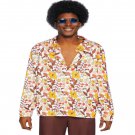 Men's 70s Costume Floral Shirt