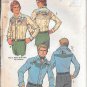 1970s Simplicity Embroidery Applique Shirt Boys Men Size 14 16 Pattern 7464