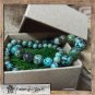 Set of natural turquoise handmade