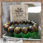 A bracelet made of precious stones for men handmade. A bracelet for men for yoga.