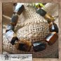 A bracelet made of precious stones for men handmade