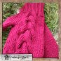 Handmade knitted designer items. Knitted mittens made of high-quality yarn.