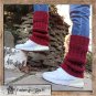 Designer handmade knitted clothes. Handmade knitted leg warmers
