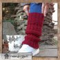 Designer handmade knitted clothes. Handmade knitted leg warmers