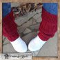 Designer handmade knitted clothes. Handmade knitted leg warmers
