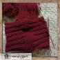 Designer handmade knitted clothes. Handmade knitted leg warmers