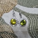 Earrings 925 Sterling Silver Yellow Imitation