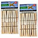Essentials Wood Clothespins 36 Pack (Pack of 2)