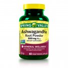 Spring Valley Ashwagandha Root Powder Vegetarian Capsules, 500 mg, 60 Count