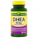Spring Valley DHEA Tablets 50 mg Sugar Metabolism 50 Count