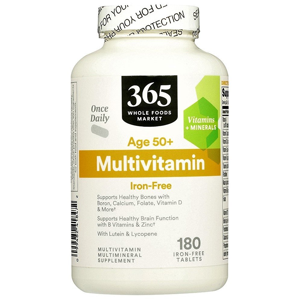 365 Multivitamin Age 50+ iron-free 180 Tablets