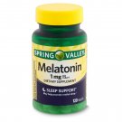 Spring Valley Melatonin Dietary Supplement, 1 mg, 120 Tablets