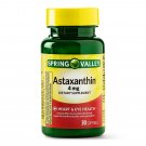 Spring Valley Astaxanthin Softgels Heart & Eye Health 4 mg 30 Count