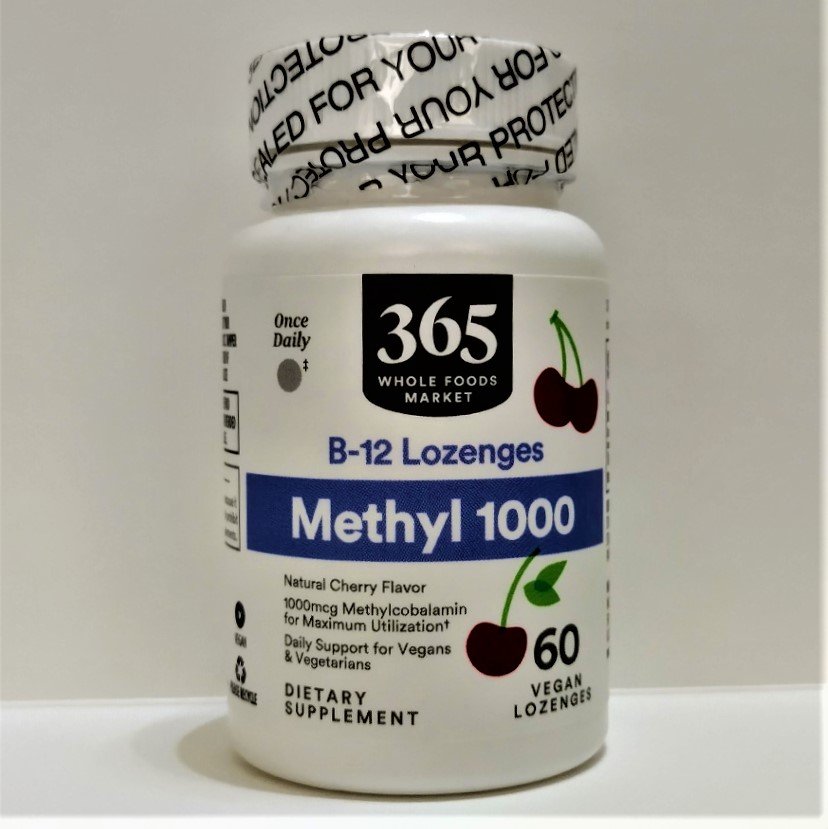 Whole Foods Market Methyl B-12 Lozenges 1000mcg 60 Vegan Lozenges
