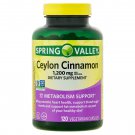 Spring Valley Ceylon Cinnamon Dietary Supplement, 1,200 mg, 120 Vegetarian Capsules