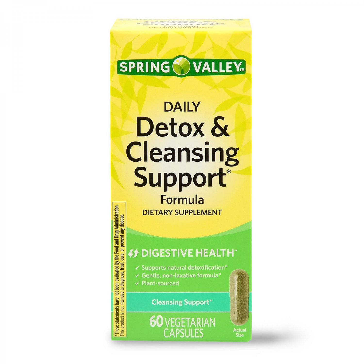 Spring Valley Daily Detox & Colon Cleansing Support 60 Vegetarian Capsules