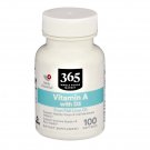 365 Whole Foods Supplements, Vitamin A With D3, 100 Softgels