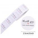 Thank You For Your Order Stickers Labels w/ Heart - 1 inch - 500 Pieces per Roll