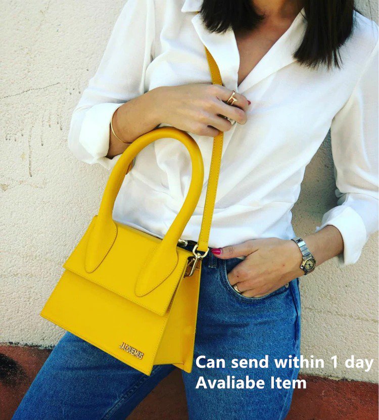 jacquemus Leather Messenger Bag for Female Handbag Tote Vintage Crossbody Bag