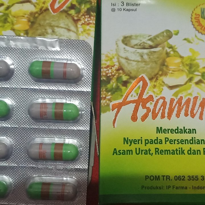 24 Boxes Asamulin Herb Capsulles For Uric Acid Rheumatism Cholesterol.