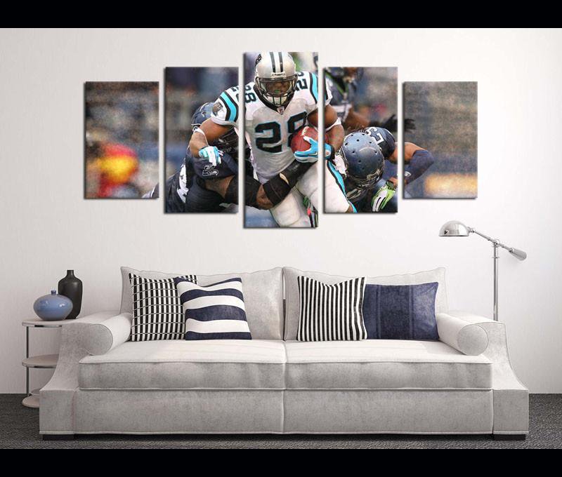 : Charlotte, North Carolina Soccer Decor Wall Art Panthers Sports  Canvas Printing Bank of America Stadium Picture Modern Artwork for Living  Room Decor Stretched Posters Framed Ready to Hang (28Wx42H) : Home