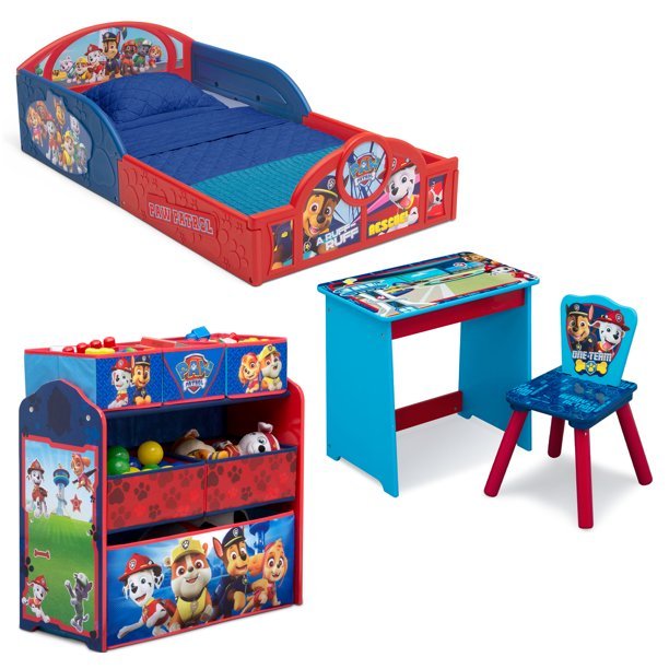 paw patrol 4 piece bedroom set