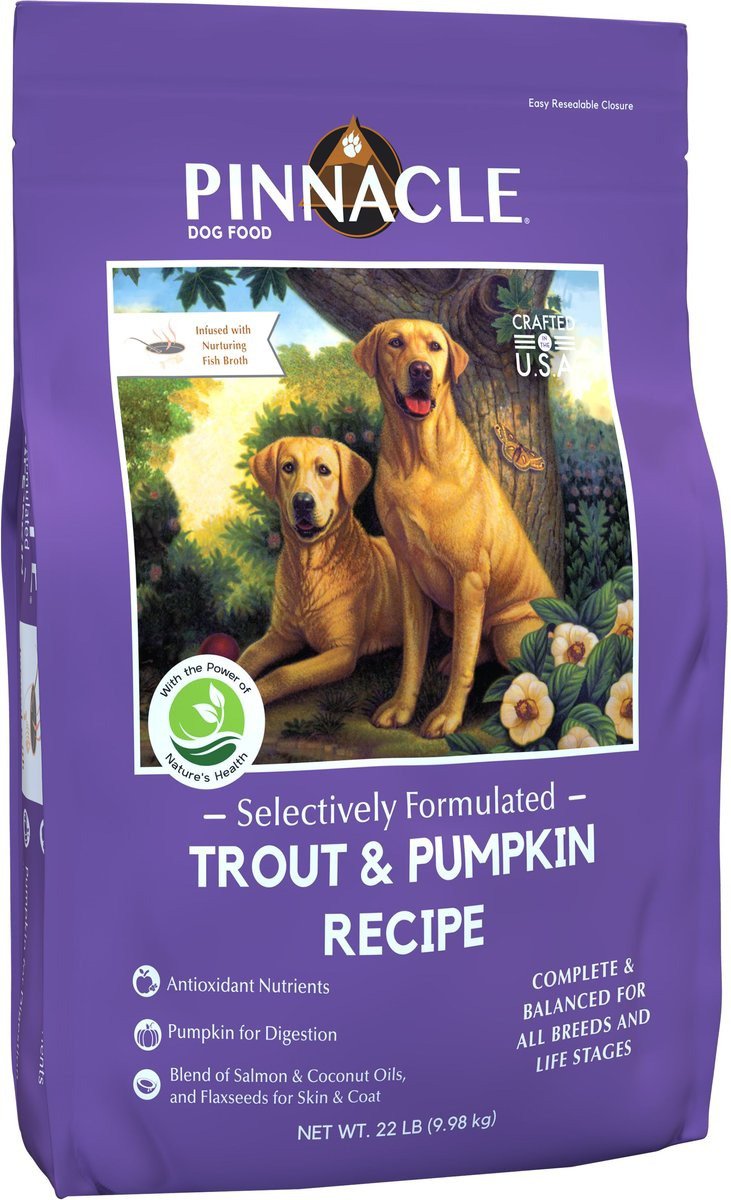 Pinnacle Trout & Pumpkin Dry Dog Food 22lb bag