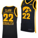 Caitlin Clark Jersey Iowa Hawkeyes College Basketball Equality Black #22