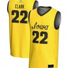 Prosphere Iowa Hawkeyes #22 Caitlin Clark Jersey Gold Full Sublimated Replica Basketball