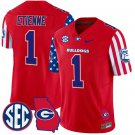 Trevor Etienne Jersey #1 Georgia Bulldogs American Style Vapor Limited Football Stitched Red