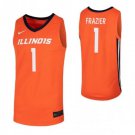Trent Frazier Jersey #1 Illinois Fighting Illini Limited College Basketball Jerseys Limited Orange