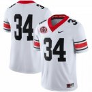 Georgia Bulldogs #34 Herschel Walker 1980 National Champions 40th Anniversary NCAA Jersey White