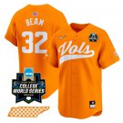Drew Beam Jersey #32 Tennessee Volunteers 2024 College World Series NCAA Baseball Orange
