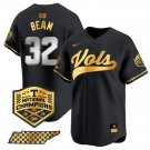 Drew Beam Jersey #32 Tennessee Volunteers Baseball 2024 Champions Vapor Premier Limited Black Gold