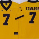 Michigan Wolverines #7 Donovan Edwards Jersey Yellow College Football Stitched