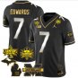 Donovan Edwards Jersey Michigan Wolverines Big Ten Back to Back Champions Patch Black Limited