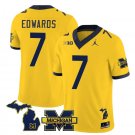 Michigan Wolverines Donovan Edwards Jersey #7 Special College Football 2023 Stitched Maize