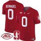 Gaethan Bernadel Jersey #0 Stanford Cardinal Vapor Limited College Football Stitched Crimson