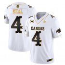 Devin Neal Jersey #4 Kansas Jayhawks Blackhawk Gold Vapor Football White Gold