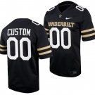 Custom Vanderbilt Commodores Jersey Name and Number Home College Football Black